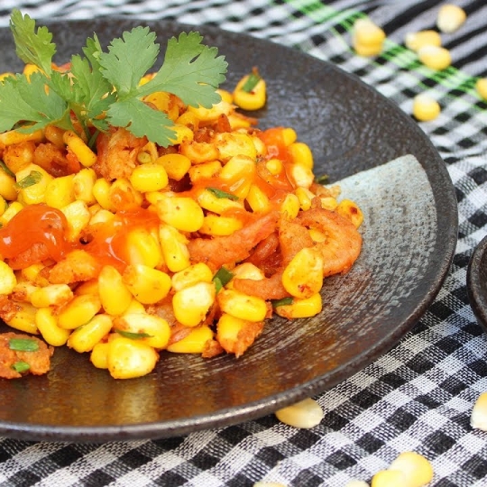 Bắp xào trứng muối